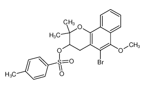 909576-34-7 5-bromo-6-methoxy-2,2-dimethyl-3-tosyloxy-3,4-dihydro-2H-naphtho[1,2-b]pyran