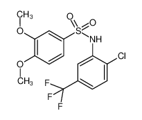 678983-49-8 structure, C15H13ClF3NO4S