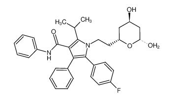 842163-03-5 (2R,4R)-1-[2-(4,6-dihydroxytetrahydro-2-pyranyl)-ethyl]-5-(4-fluorophenyl)-2-isopropyl-4-phenyl-1H-pyrrole-3-carboxylic acid phenylamide