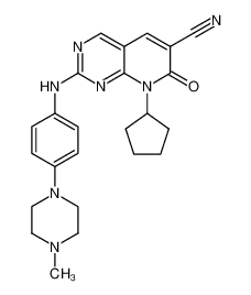 8-环戊基-7,8-二氢-2-[[4-(4-甲基-1-哌嗪基)苯基]氨基]-7-氧代-吡啶并[2,3-d]嘧啶-6-甲腈