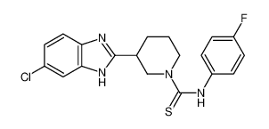 606090-34-0 structure, C19H18ClFN4S