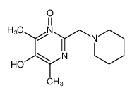 88745-72-6 4,6-dimethyl-1-oxido-2-(piperidin-1-ylmethyl)pyrimidin-1-ium-5-ol