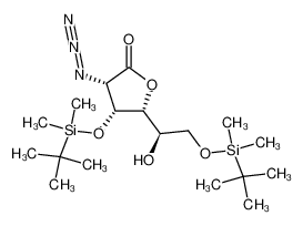 213457-89-7 (3S,4R,5R)-3-Azido-4-(tert-butyl-dimethyl-silanyloxy)-5-[(R)-2-(tert-butyl-dimethyl-silanyloxy)-1-hydroxy-ethyl]-dihydro-furan-2-one