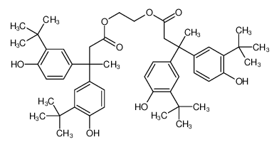 2-[3,3-bis(3-tert-butyl-4-hydroxyphenyl)butanoyloxy]ethyl 3,3-bis(3-tert-butyl-4-hydroxyphenyl)butanoate 32509-66-3