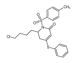 871950-81-1 6-(4-cholorobutyl)-1-tosyl-4-(phenylthio)-1,2,5,6-tetrahydro-2-pyridinone