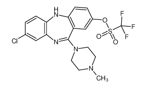 1,1,1-三氟-8-氯-11-(4-甲基-1-哌嗪基)-5H-二苯并[b,e][1,4]二氮杂烷-2-基-甲磺酸酯
