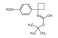 1-(4-氰基苯基)环丁基氨基甲酸叔丁酯