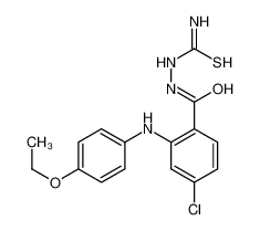 [[4-chloro-2-(4-ethoxyanilino)benzoyl]amino]thiourea 195370-40-2