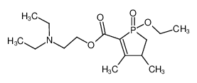 1-ethoxy-3,4-dimethyl-1-oxo-4,5-dihydro-1H-1λ5-phosphole-2-carboxylic acid 2-diethylamino-ethyl ester