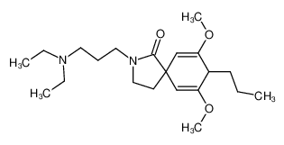 255918-60-6 spectrum, 2-(3-(diethylamino)propyl)-7,9-dimethoxy-8-propyl-2-azaspiro[4.5]deca-6,9-dien-1-one