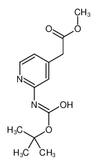 (2-叔丁氧基羰基氨基吡啶-4-基)乙酸甲酯