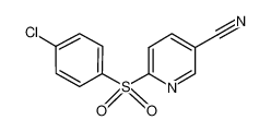 6-(4-chlorophenyl)sulfonylpyridine-3-carbonitrile 259683-30-2