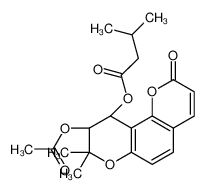 [(9R,10R)-9-acetyloxy-8,8-dimethyl-2-oxo-9,10-dihydropyrano[2,3-f]chromen-10-yl] 3-methylbutanoate 53023-17-9