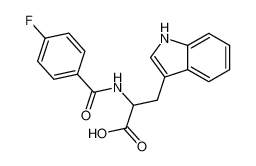 2-[(4-fluorobenzoyl)amino]-3-(1H-indol-3-yl)propanoic acid 39545-02-3