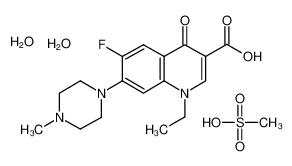 Pefloxacin mesylate dihydrate 149676-40-4