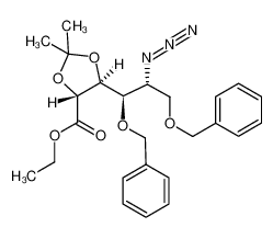 1427467-89-7 ethyl (2R,3S,4R,5R)-5-azido-2,3-(isopropylidenedioxy)-4,6-bis(benzyloxy)hexanoate