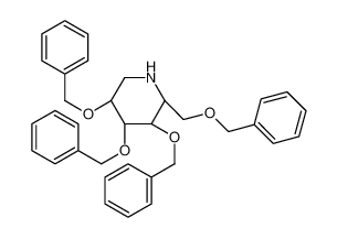 (2R,3R,4R,5S)-3,4,5-tris(phenylmethoxy)-2-(phenylmethoxymethyl)piperidine 69567-11-9