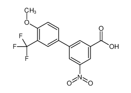 3-[4-methoxy-3-(trifluoromethyl)phenyl]-5-nitrobenzoic acid 1261911-36-7