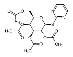 171973-23-2 Acetic acid (2S,3R,4S,5S,6R)-4,5-diacetoxy-6-acetoxymethyl-2-(pyrimidin-2-ylsulfanyl)-tetrahydro-pyran-3-yl ester