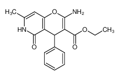 193888-02-7 ethyl 2-amino-5,6-dihydro-7-methyl-5-oxo-4-phenyl-4H-pyrano[3,2-c]pyridine-3-carboxylate