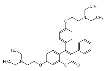 1450604-33-7 7-(2-(diethylamino)ethoxy)-4-(4-(2-(diethylamino)ethoxy)phenyl)-3-phenyl-2Hchromen-2-one