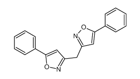 5-phenyl-3-[(5-phenyl-1,2-oxazol-3-yl)methyl]-1,2-oxazole 22603-83-4