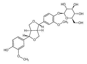 (+)-pinoresinol 4'-O-β-D-glucopyranoside