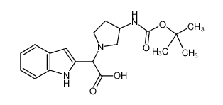 (3-Boc-氨基-1-吡咯烷)-(1H-吲哚-2-基)-乙酸