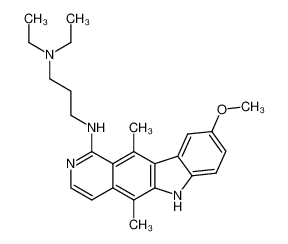 N',N'-diethyl-N-(9-methoxy-5,11-dimethyl-6H-pyrido[4,3-b]carbazol-1-yl)propane-1,3-diamine