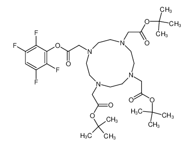 N-[carbo(2,3,5,6-tetrafluorophenoxy)methyl]-1,4,7,10-tetraazacyclododecane-N',N'',N'''-triacetic acid tri-tert-butyl ester 277330-12-8