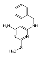 4-N-benzyl-2-methylsulfanylpyrimidine-4,6-diamine 60722-63-6