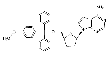 135885-06-2 7-((2R,5S)-5-(((4-methoxyphenyl)diphenylmethoxy)methyl)tetrahydrofuran-2-yl)-7H-pyrrolo[2,3-d]pyrimidin-4-amine