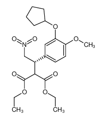 478919-15-2 diethyl (S)-2-(1-(3-(cyclopentyloxy)-4-methoxyphenyl)-2-nitroethyl)malonate