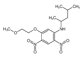 1580534-62-8 5-(2-methoxyethoxy)-N-(4-methylpentan-2-yl)-2,4-dinitroaniline