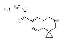 methyl spiro[2,3-dihydro-1H-isoquinoline-4,1'-cyclopropane]-7-carboxylate,hydrochloride