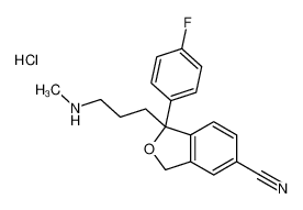 1-(4-氟苯基)-1,3-二氢-1-[3-(甲基氨基)丙基]-5-异苯并呋喃甲腈盐酸盐