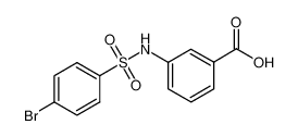 3-[(4-bromophenyl)sulfonylamino]benzoic acid 59256-24-5