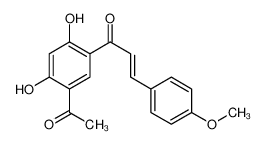 (2E)-1-(5-Acetyl-2,4-dihydroxyphenyl)-3-(4-methoxyphenyl)-2-prope n-1-one 108051-26-9