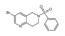 3-Bromo-6-(phenylsulfonyl)-5,6,7,8-tetrahydro-1,6-naphthyridine 625099-99-2