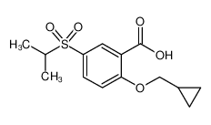 2-(Cyclopropylmethoxy)-5-(Isopropylsulfonyl)Benzoic Acid 845617-56-3