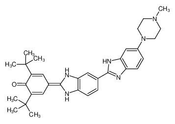 2,6-ditert-butyl-4-[5-[6-(4-methylpiperazin-1-yl)-1H-benzimidazol-2-yl]-1,3-dihydrobenzimidazol-2-ylidene]cyclohexa-2,5-dien-1-one 129244-66-2