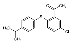 1-[5-chloro-2-(4-propan-2-ylphenyl)sulfanylphenyl]ethanone 91527-91-2