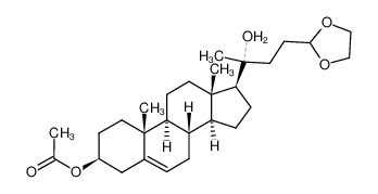 86476-23-5 24,24-ethylenedioxy-20-hydroxy-Δ5-chola-3β-acetate