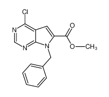 methyl 7-benzyl-4-chloro-7H-pyrrolo[2,3-d]pyrimidine-6-carboxylate 1429879-71-9