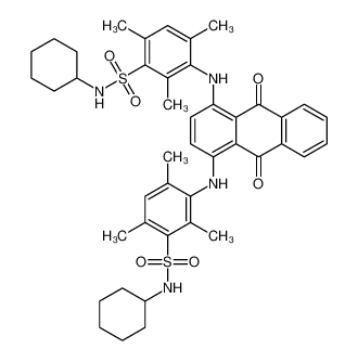 3,3’-[(9,10-二氢-9,10-二氧代-1,4-蒽二基)二亚氨基]双[N-环己基-2,4,6-三甲基]苯磺酰胺