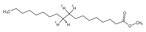 56554-85-9 spectrum, 9,9,10,10-tetradeuterio-octadecanoic acid methyl ester