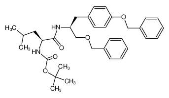 402832-95-5 tert-butyl ((S)-1-(((S)-1-(benzyloxy)-3-(4-(benzyloxy)phenyl)propan-2-yl)amino)-4-methyl-1-oxopentan-2-yl)carbamate