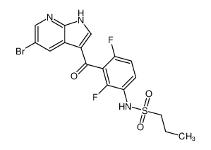 N-(3-(5-Bromo-1H-pyrrolo[2,3-b]pyridine-3-carbonyl)-2,4-difluorophenyl)propane-1-sulfonamide 918504-27-5