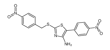 86516-79-2 5-(4-nitrophenyl)-2-[(4-nitrophenyl)methylsulfanyl]-1,3-thiazol-4-amine