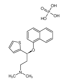 (S)-N,N-二甲基-gamma-(1-萘基氧基)-2-噻吩丙胺磷酸盐